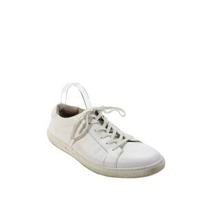 Kenneth Cole Men's Leather Lace Up Trainer Sneakers White Size 12